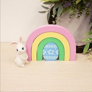 Spritz Pastel Nesting Rainbow Easter Egg Holiday Decor